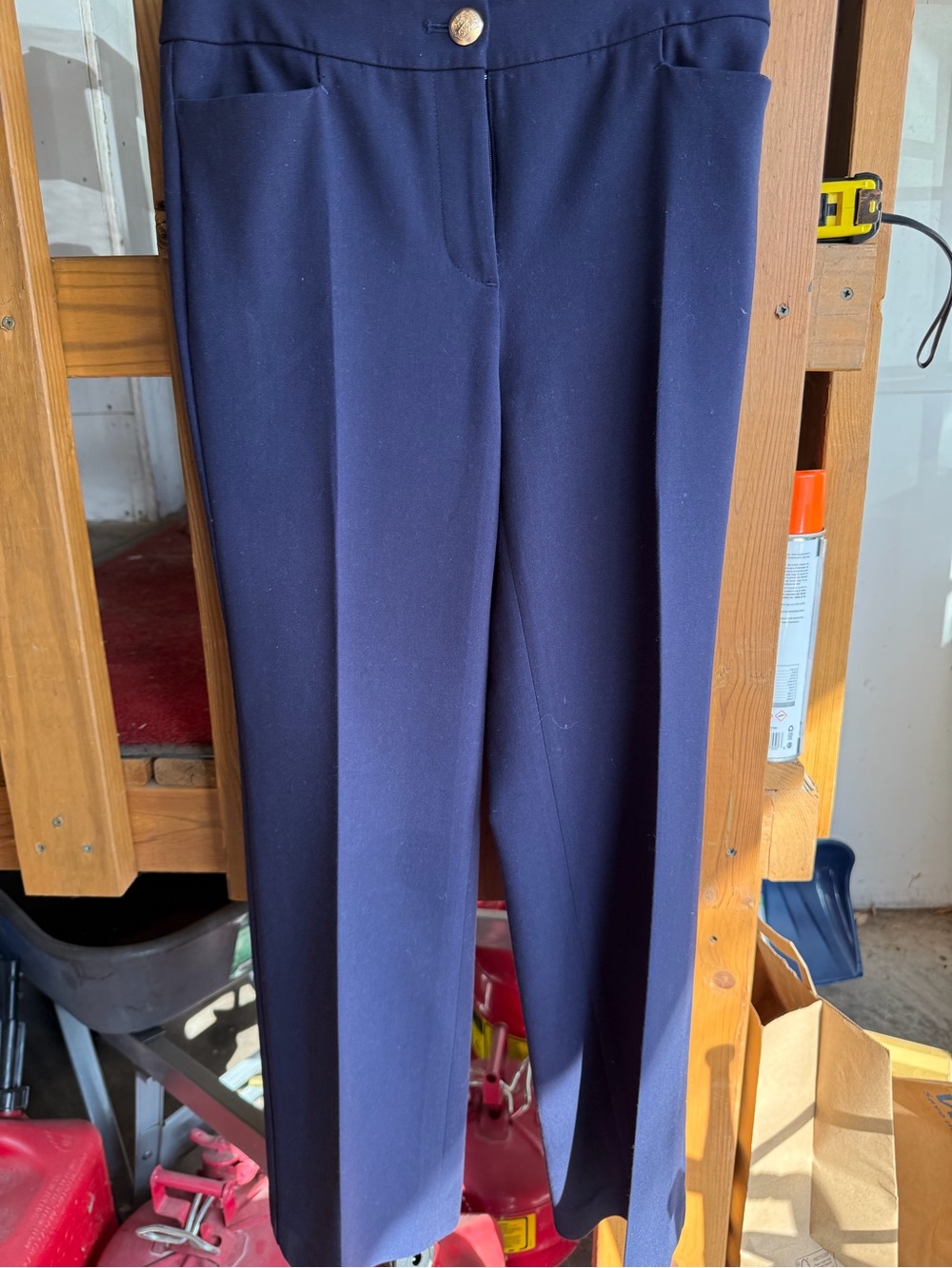 Talbots Navy Straight Leg Dress Pants
